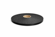 Roll of black glazing foam tape on a white background