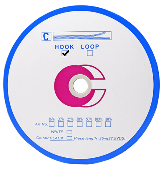 WHITE HOOK 50MM X 25M SELF-ADHESIVE