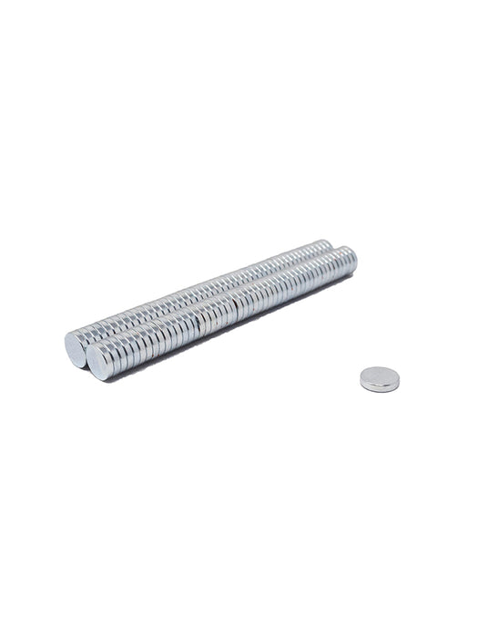 Zinc Plated N35 Neodymium Magnet diameter 9.5mm x thickness 2mm