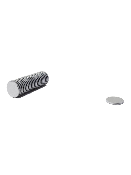 Disc Neodymium magnets diameter 20mm x thickness 2mm Zinc Plated N35 Strength