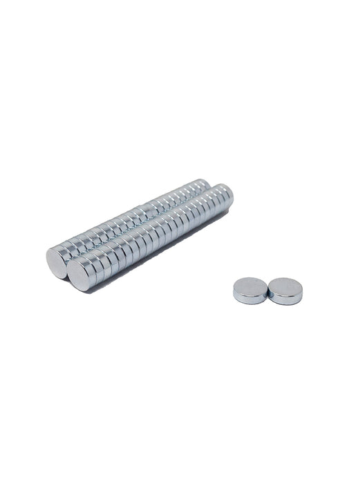 Round disc magnet diameter 10mm x thickness 3mm Zinc Plated N35 Neo Magnet