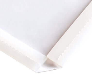 Corner of banner, showing where silicone edge is placed