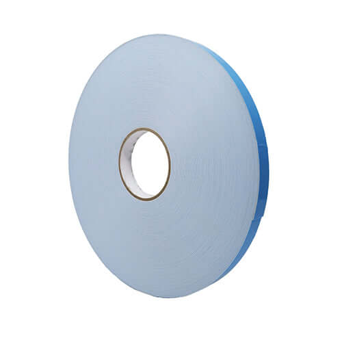 Double sided blue LSE acrylic PE foam tape 25mm x 1mm x 50m